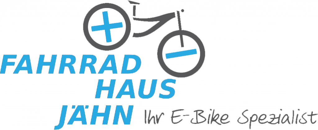 Ferienhaus Kellerwald Fahrradhaus Jähn Logo mit E-Bike Spezialisierung Ferienhaus Edersee, Starke Partnerschaft für Ihr Bike, Radfahren