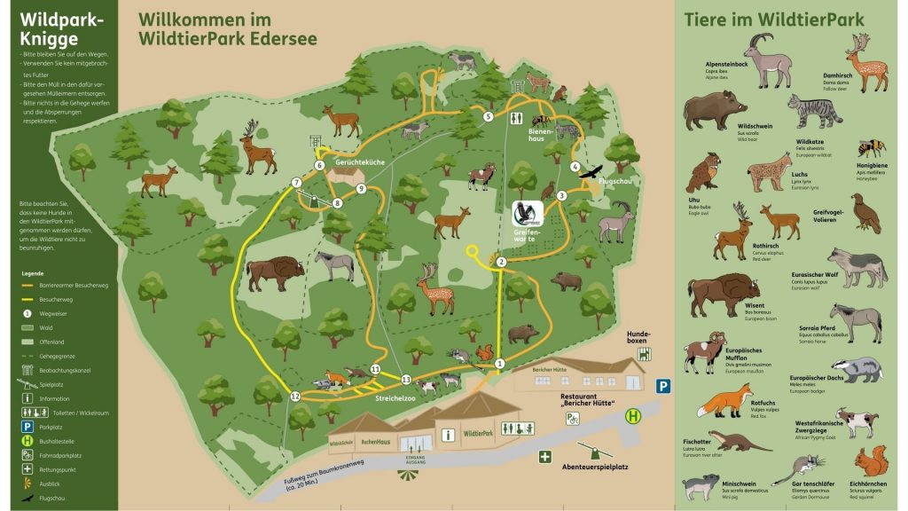 Karten Wildtierpark Edersee
