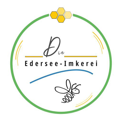 Logo der Die Edersee-Imkerei mit Bienenmotiv , Ferienhaus Edersee, Ferienhaus Kellerwald