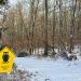 Winterbos in het Nationaal Park met uilenbord, vakantiehuis Edersee, vakantiehuis Kellerwald