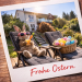 Easter bunny in a lounge chair with sunglasses and a carrot , Vacation Home Edersee, Vacation Home Kellerwald