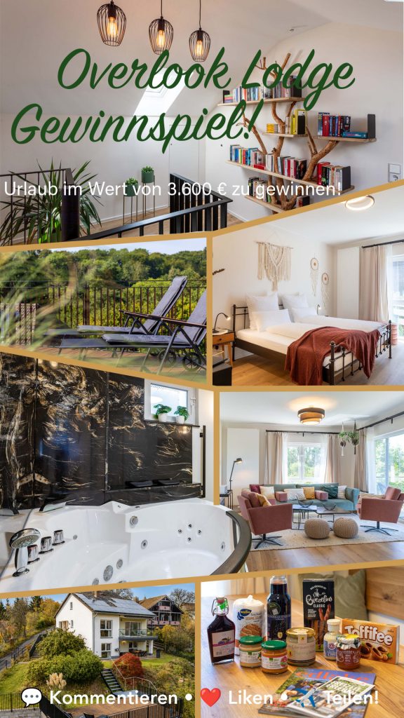 Overlook Lodge giveaway for a vacation worth €3,600 , Vacation Home Edersee, Vacation Home Kellerwald