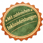 Hochwertiges Abzeichen mit Inklusivleistungen in Gold und Grün , Ferienhaus Edersee, Ferienhaus Kellerwald